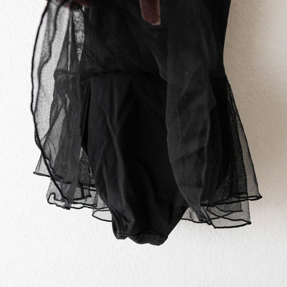 NWT Freestyle Danskin Girls Ballet Tutu Dress Black Sz L 10/12 Dance Performance - Picture 3 of 5
